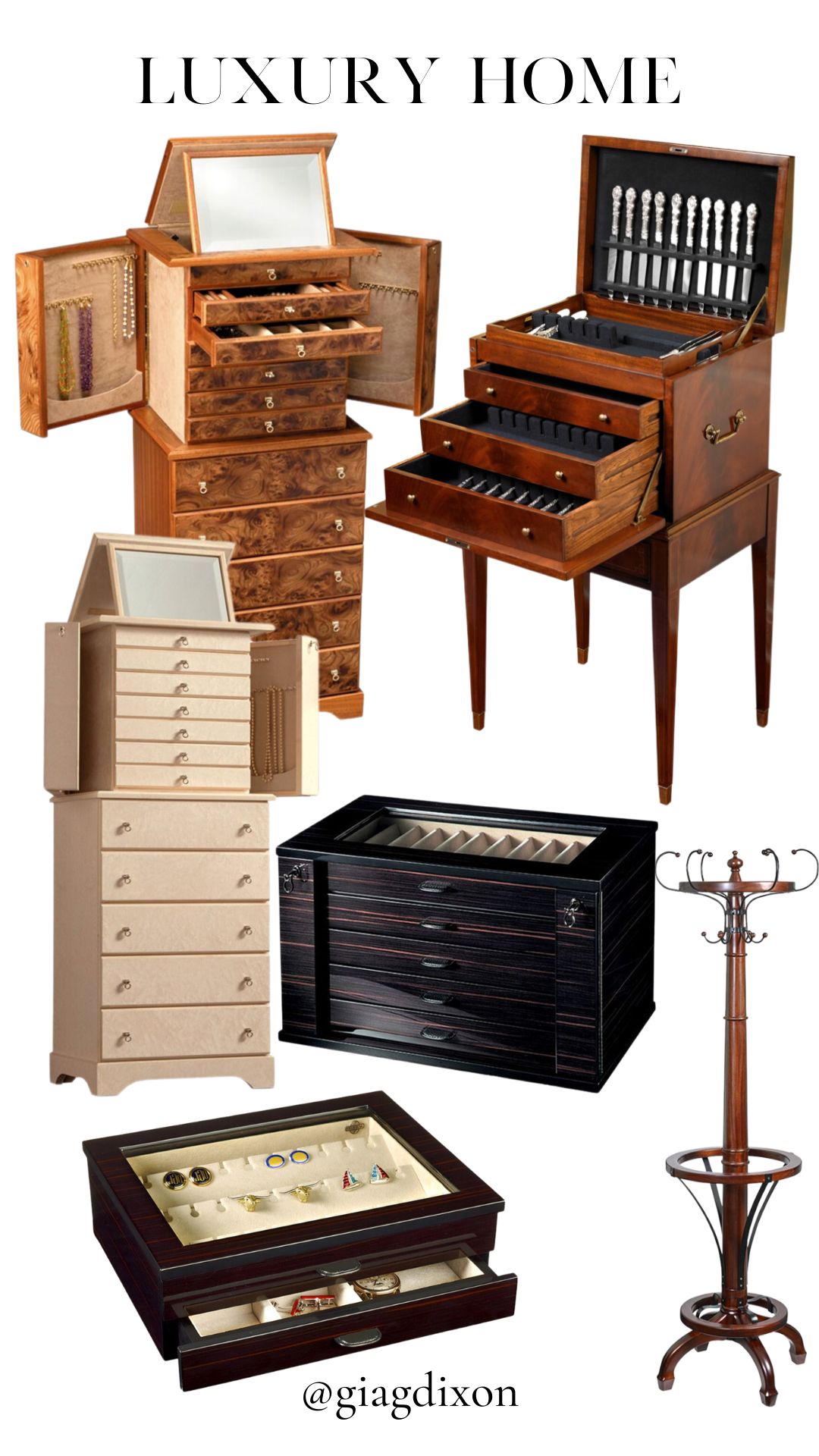 Scully & Scully Luxury Solid Wood Home Storage Finds